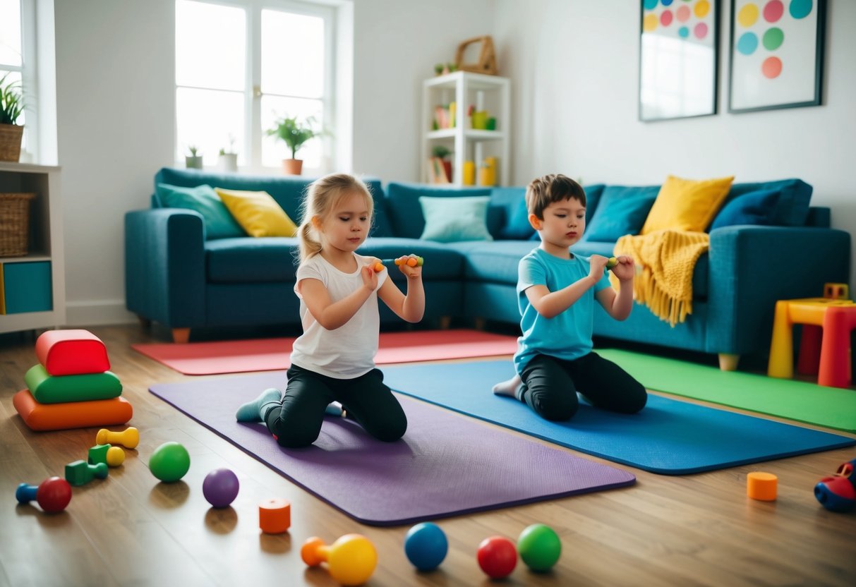 10 Simple Exercises You Can Do at Home with Kids Around: Fun Family Fi ...