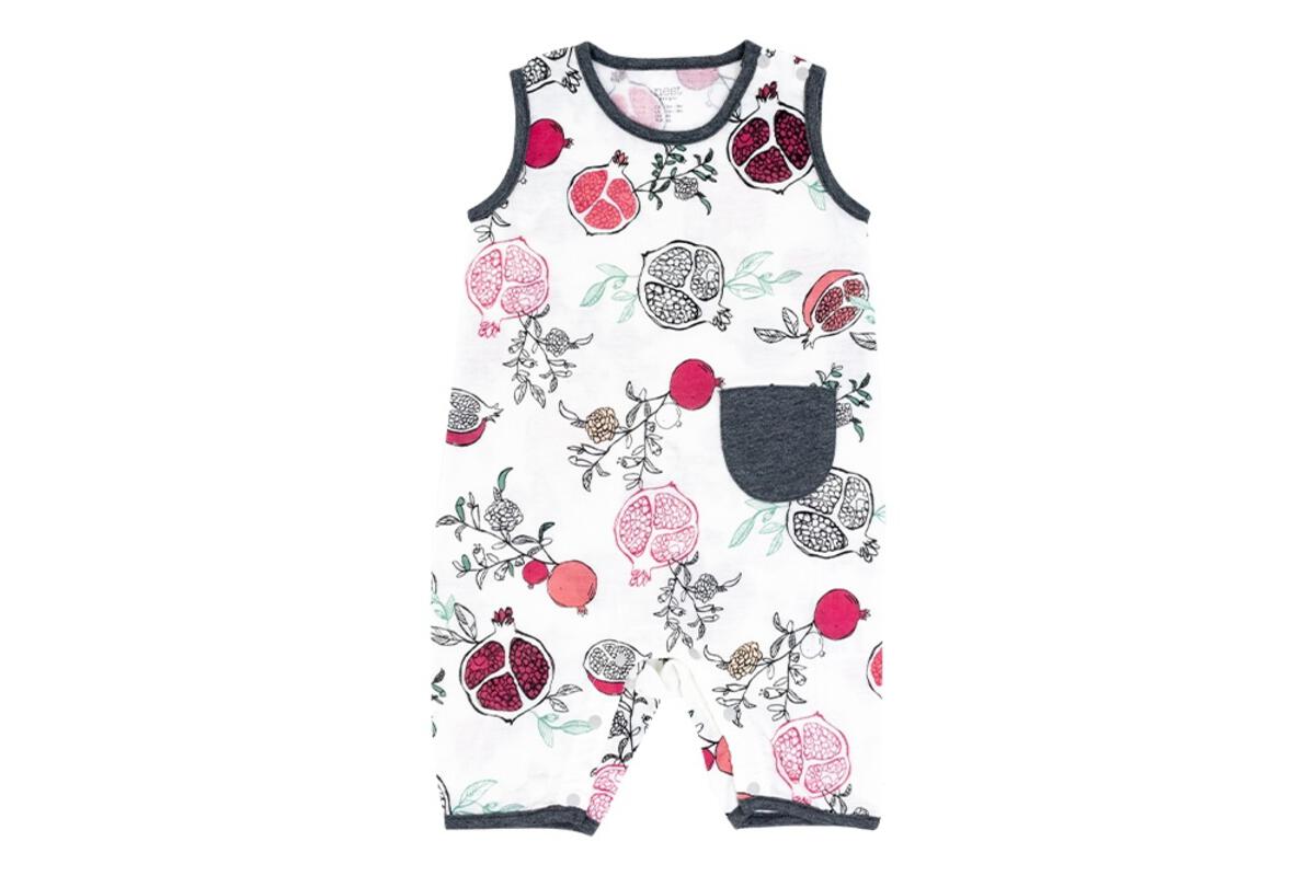 Bamboo Pima Sleeveless Romper - Pompom