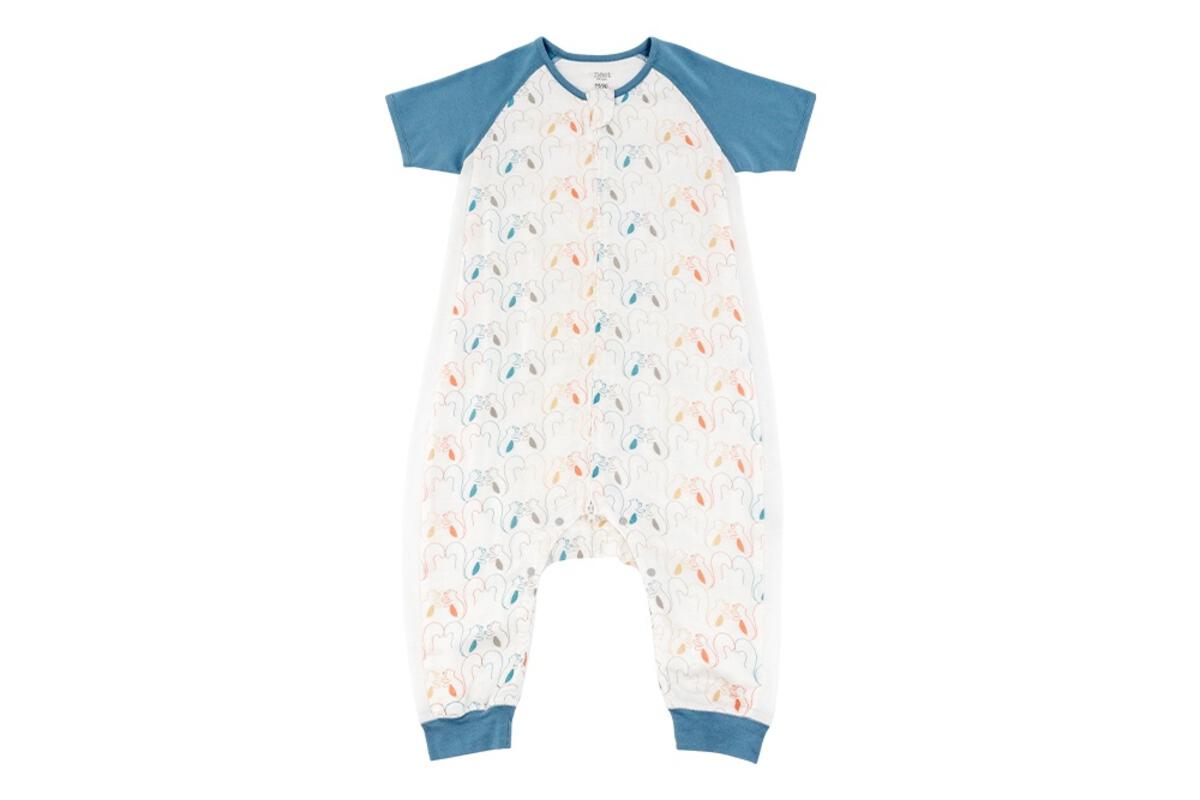 0.6 TOG Raglan Bamboo Pima Short Sleeve Sleep Suit - Spring Fling