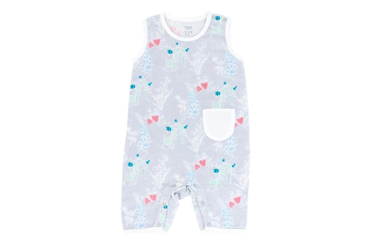 Bamboo Pima Sleeveless Romper - Garden Bounty
