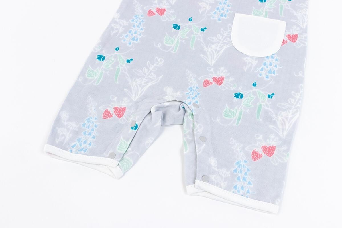 Bamboo Pima Sleeveless Romper - Garden Bounty