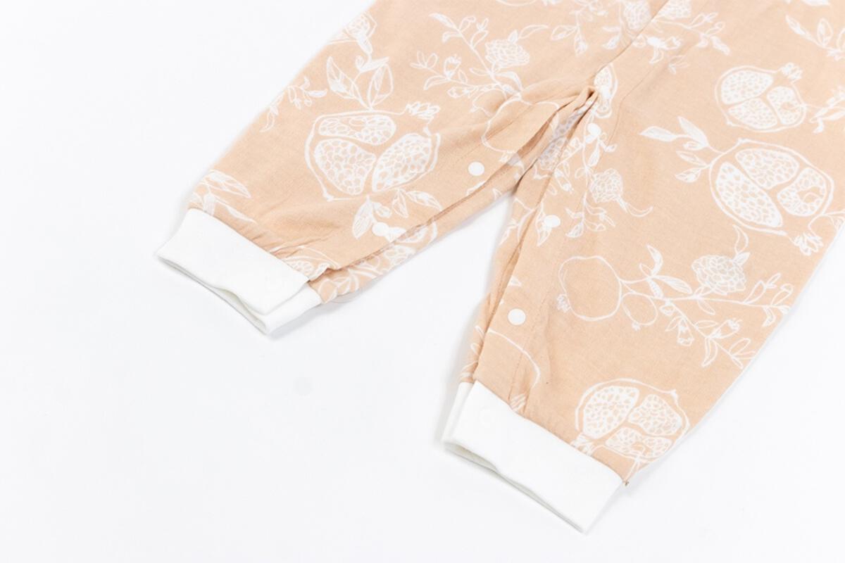 Bamboo Pima Short Sleeve Romper - Pomegranate