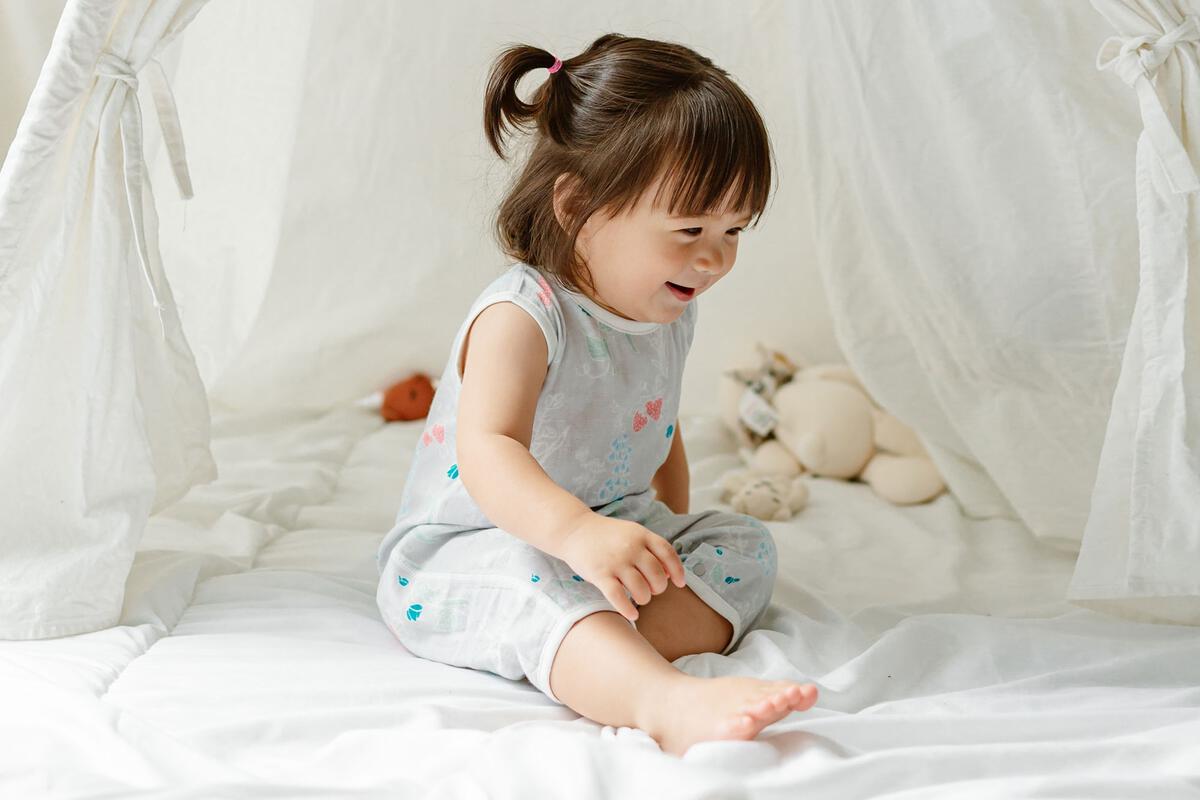 Bamboo Pima Sleeveless Romper - Garden Bounty