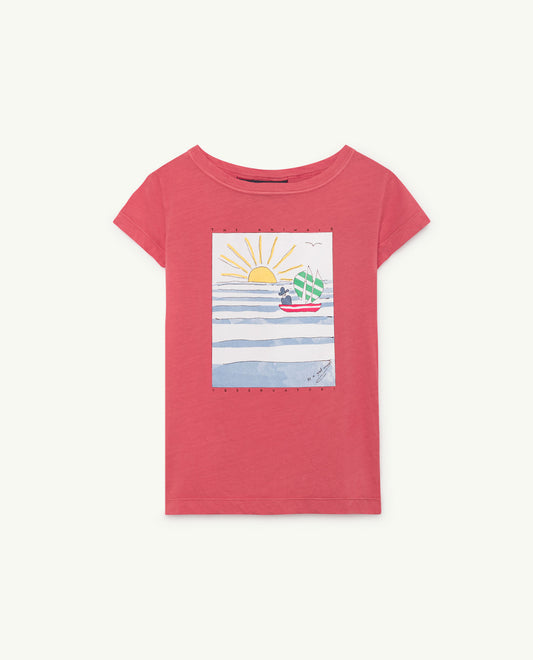 Hippo T-Shirt Red Landscape