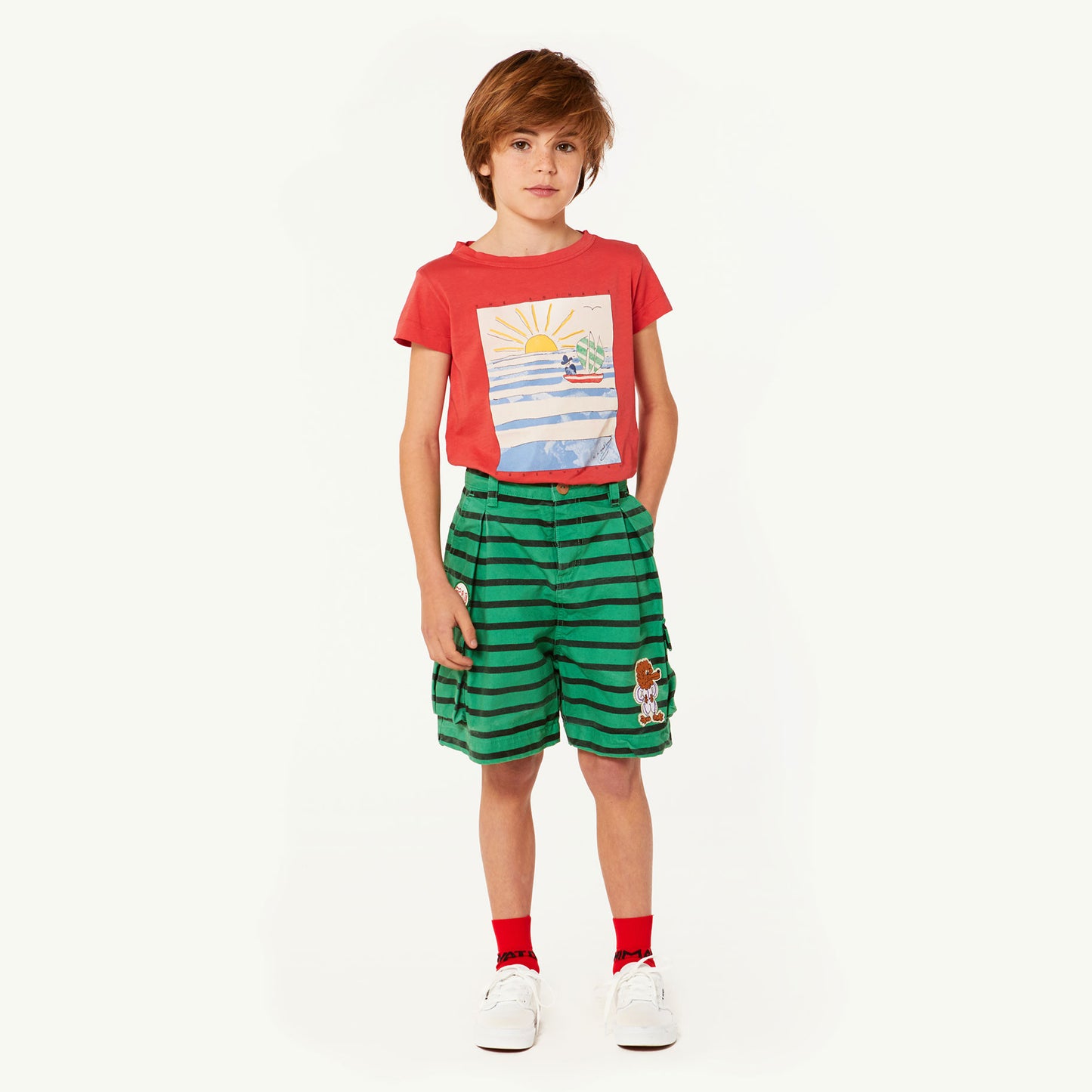 Hippo T-Shirt Red Landscape