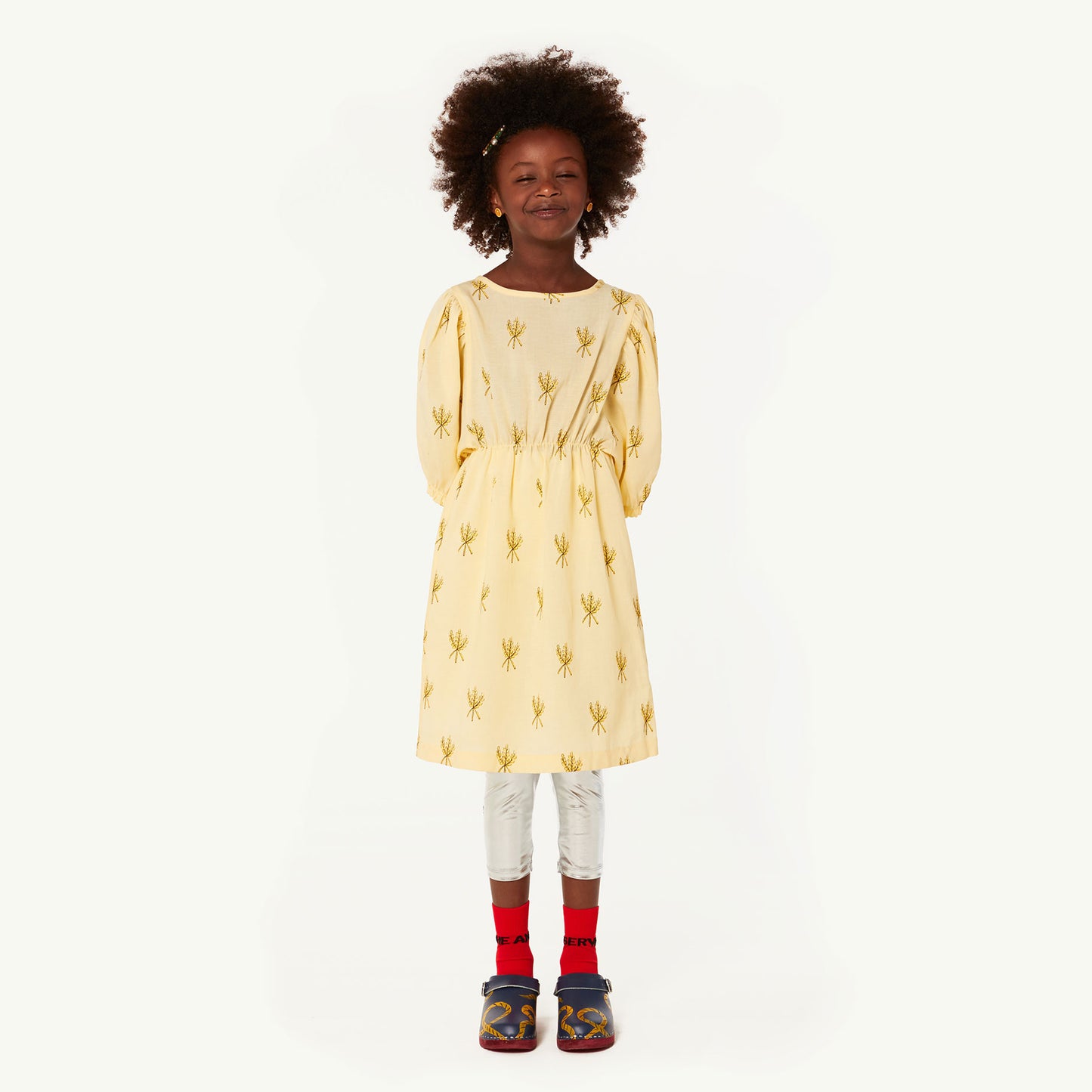Swallow Dress Yellow Wheat Spikes