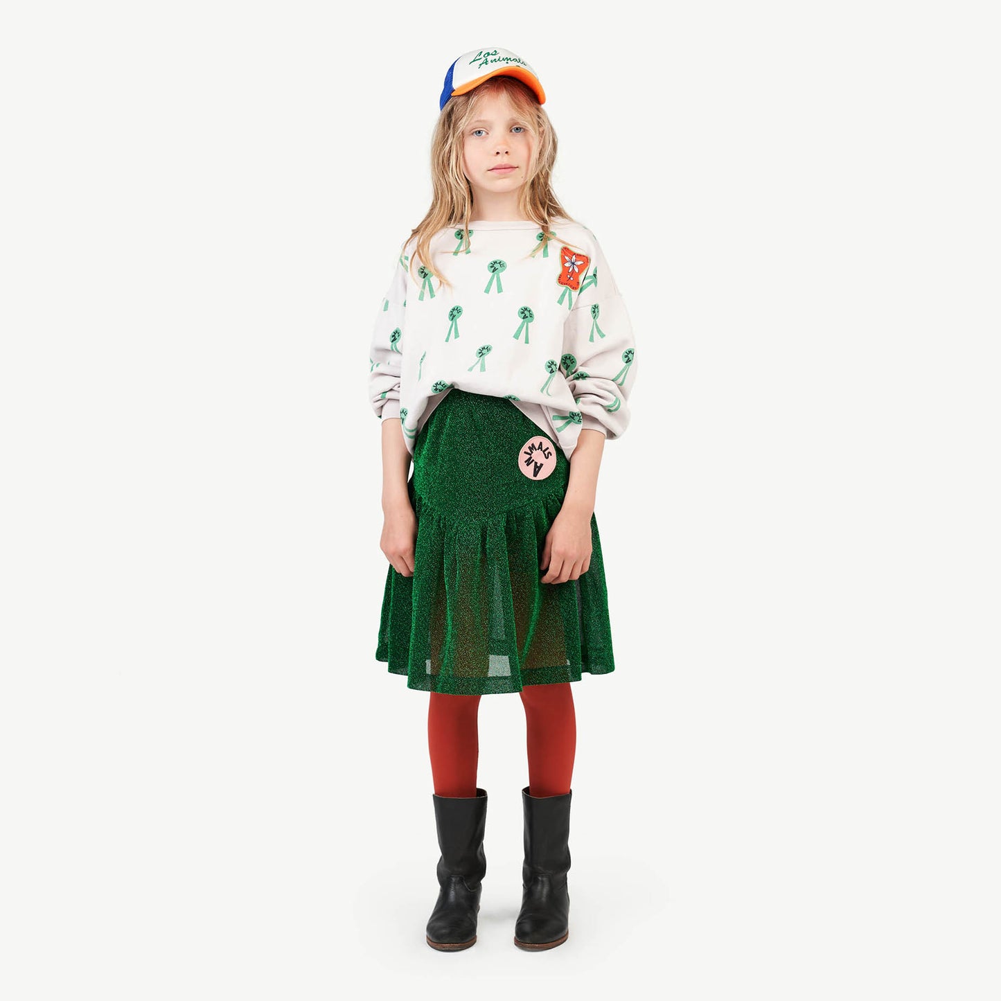 Turkey Kids Skirt Electric Green