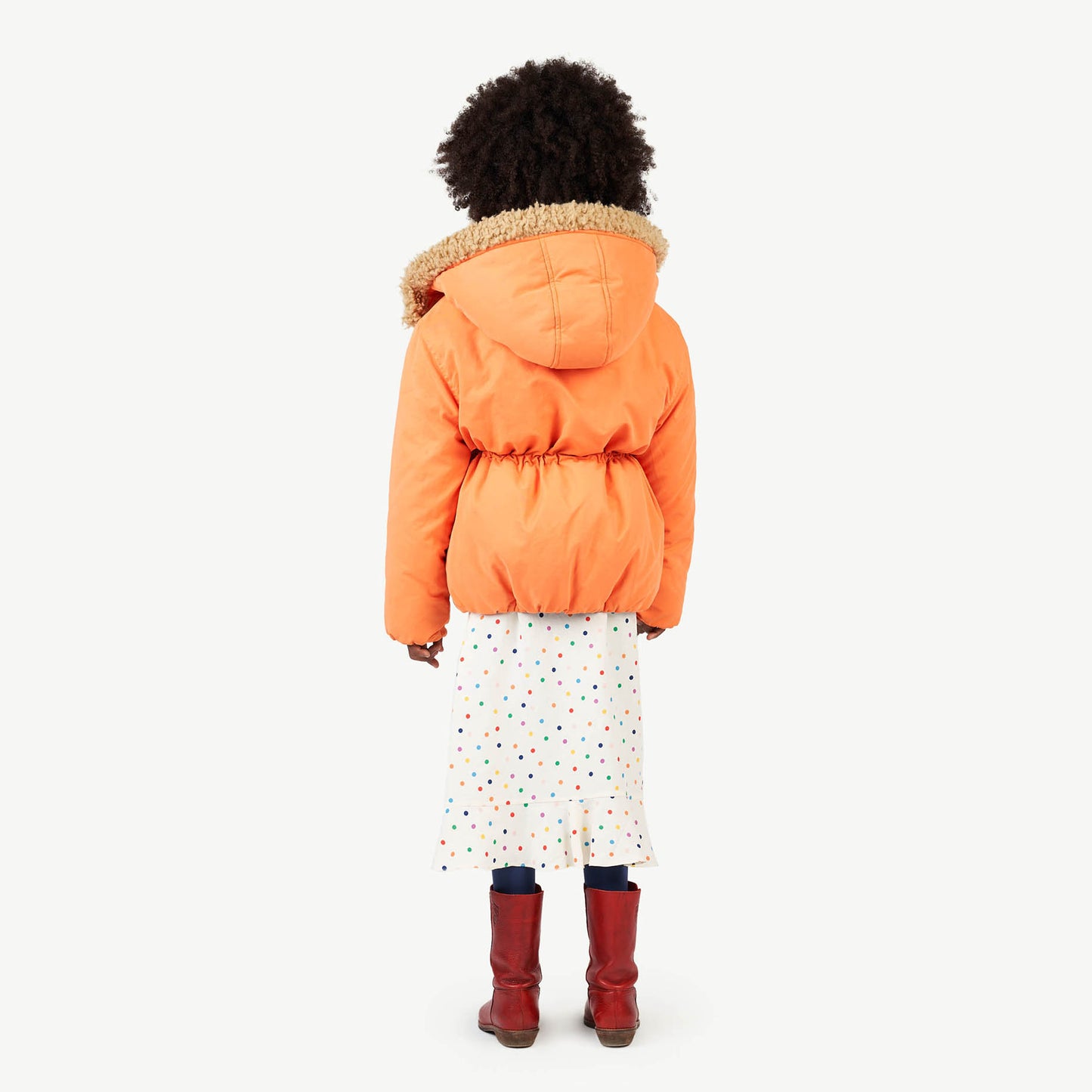 Calf Kids Jacket Orange Animals