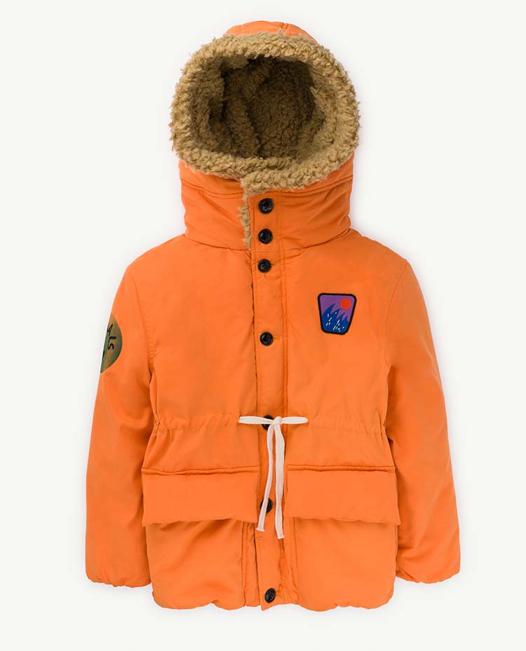 Calf Kids Jacket Orange Animals