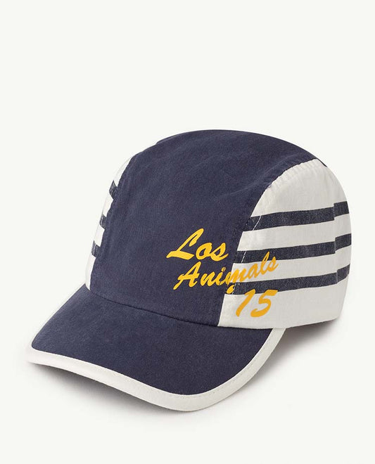 Stripes Hamster Kids Cap Blue Los Animals