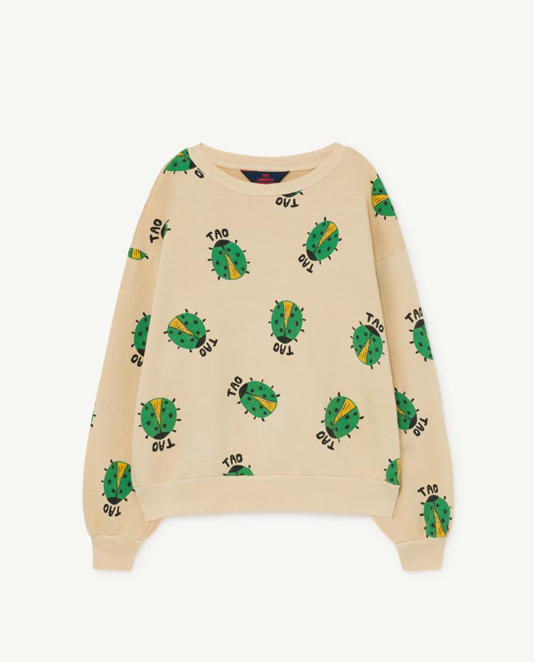 Bear Kids Sweatshirt Brown Ladybug