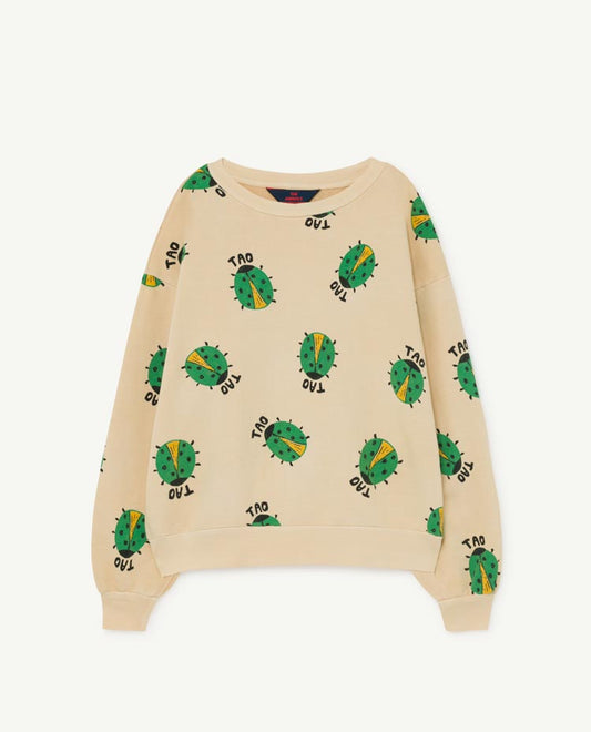Bear Kids Sweatshirt Brown Ladybug