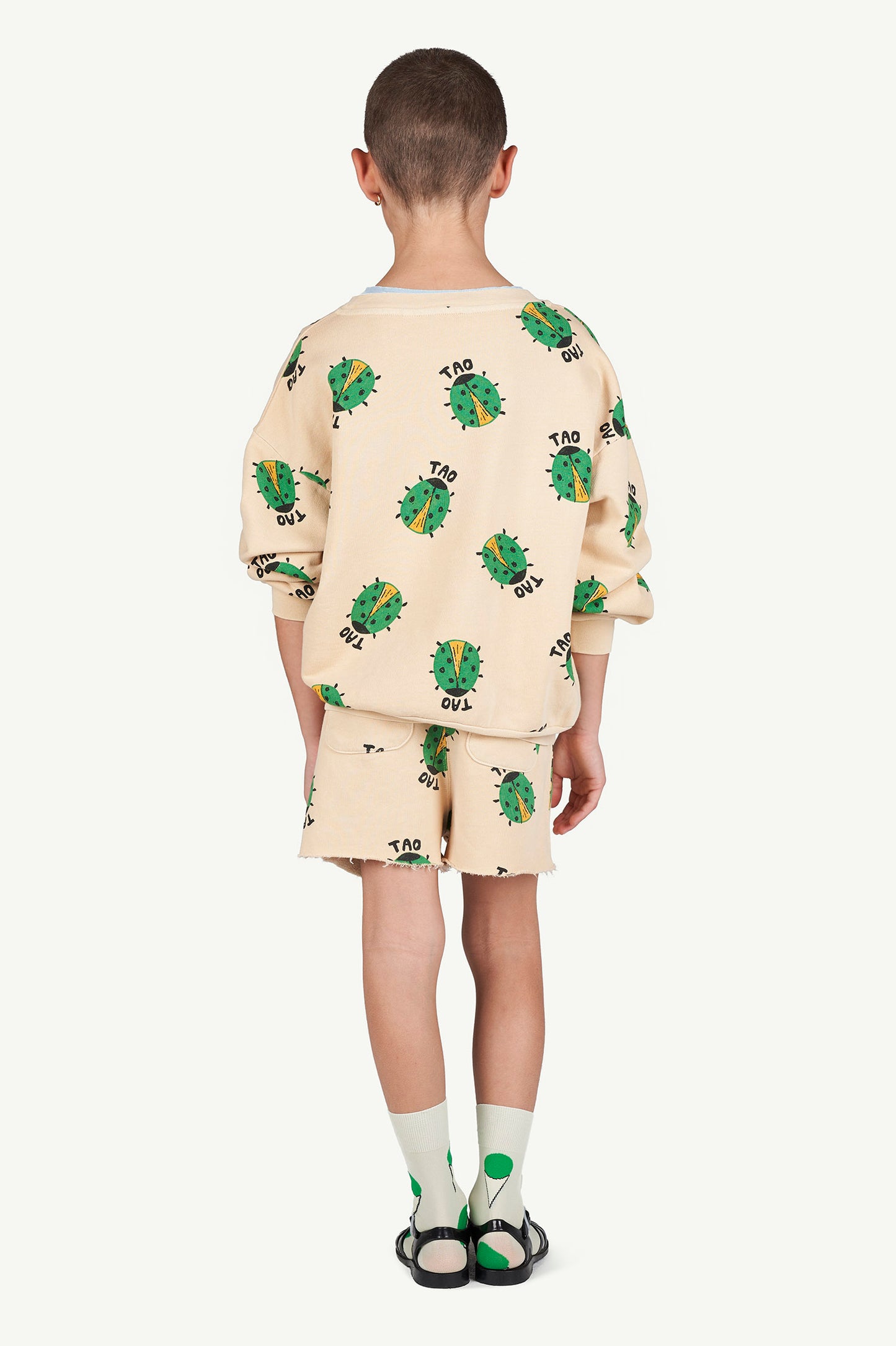 Bear Kids Sweatshirt Brown Ladybug