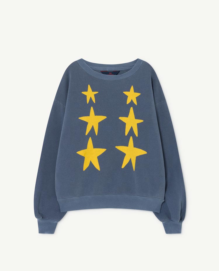 Bear Kids Sweatshirt Blue Stars