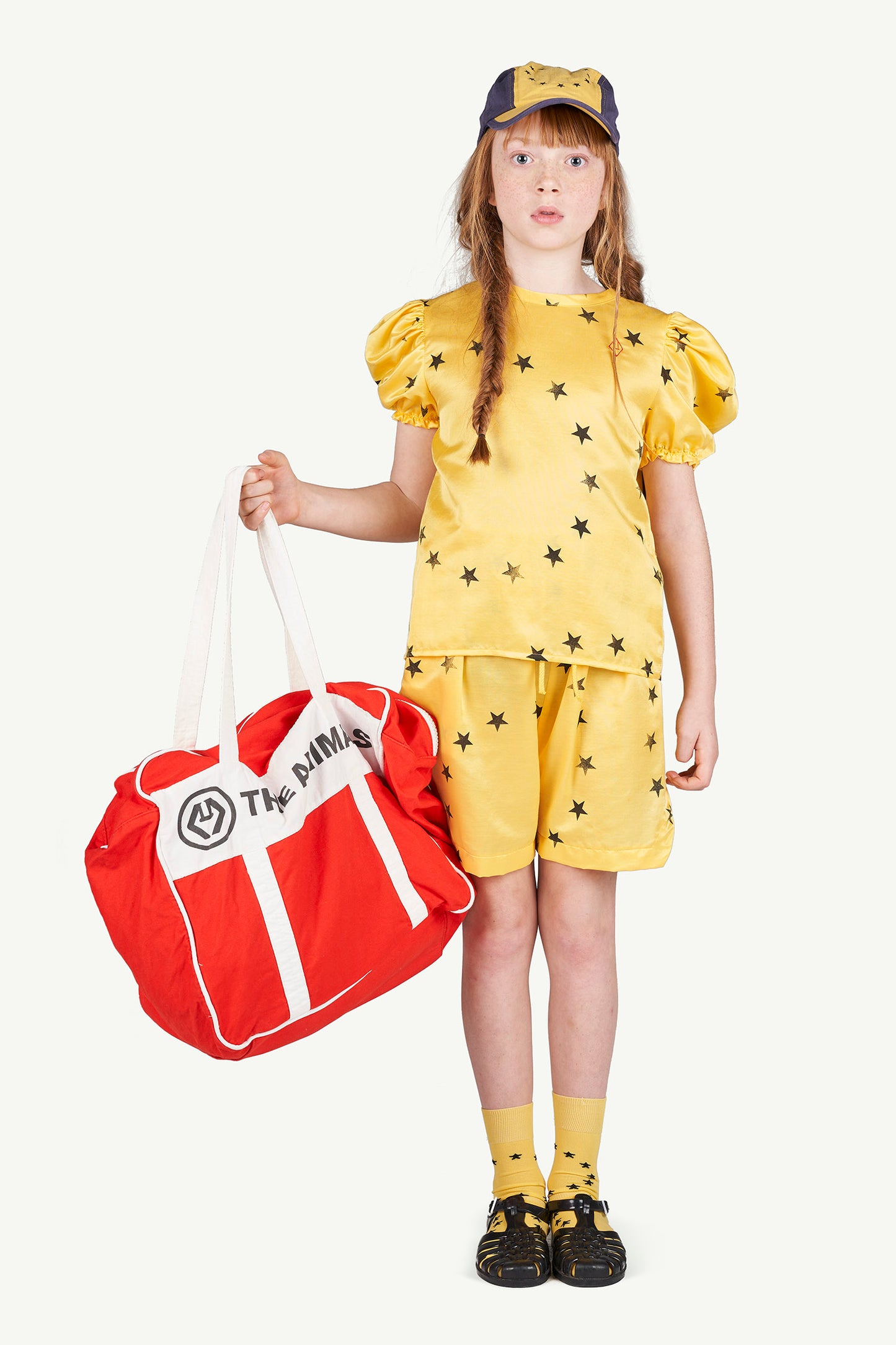 Silky Canary Kids Blouse Yellow Stars
