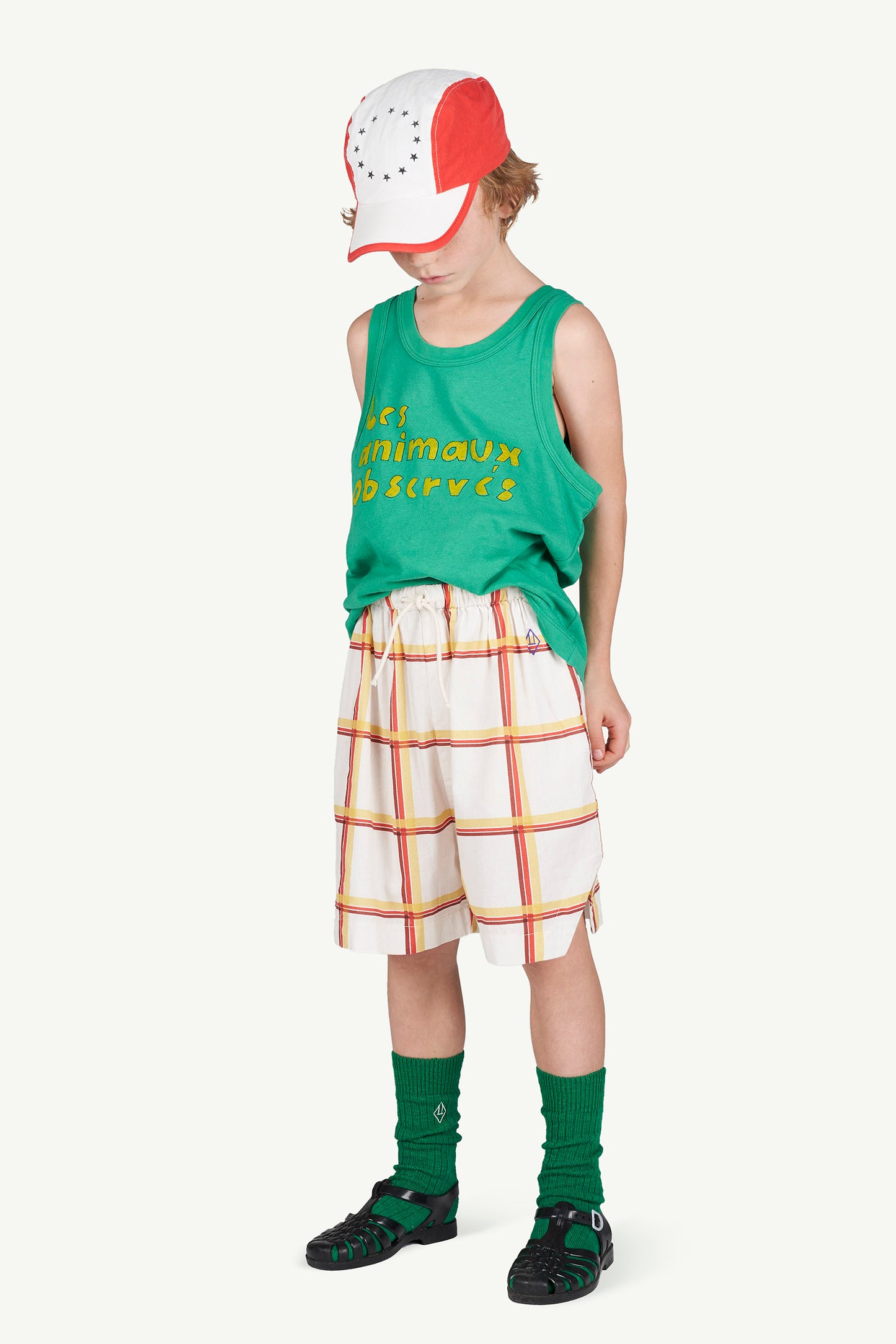 Duck Kids Bermudas Soft Beig Squares