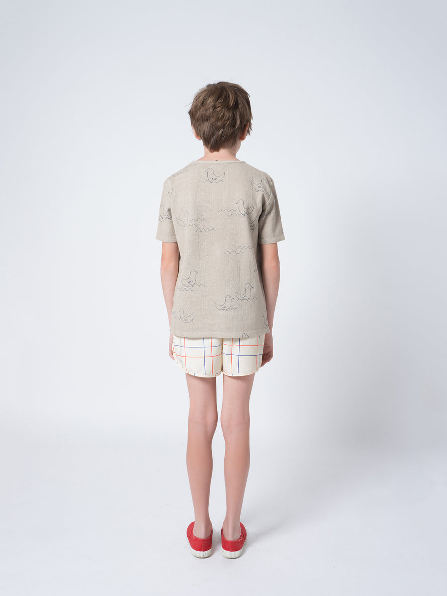Bobo Choses Boy Geese Buttons T-Shirt
