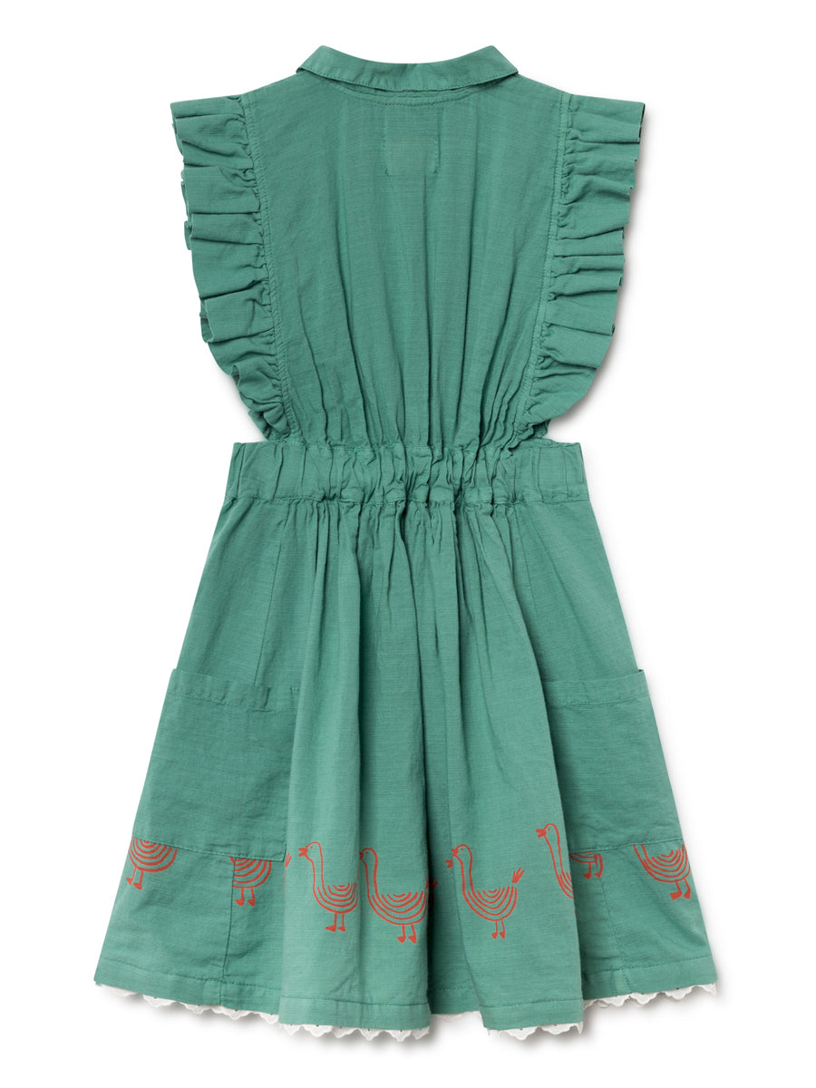 Bobo Choses Girl Geese Ruffles Dress
