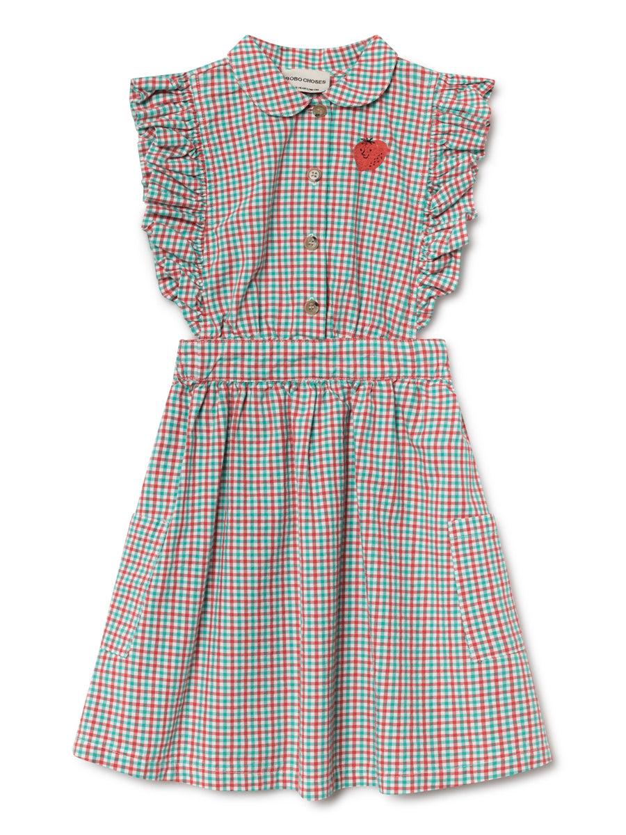 Bobo Choses Girl Vichy Ruffles Dress