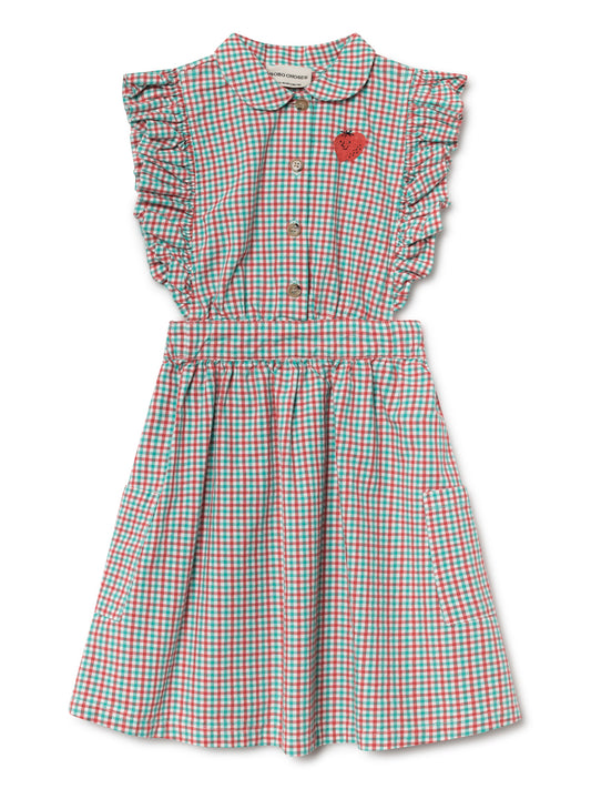 Bobo Choses Girl Vichy Ruffles Dress