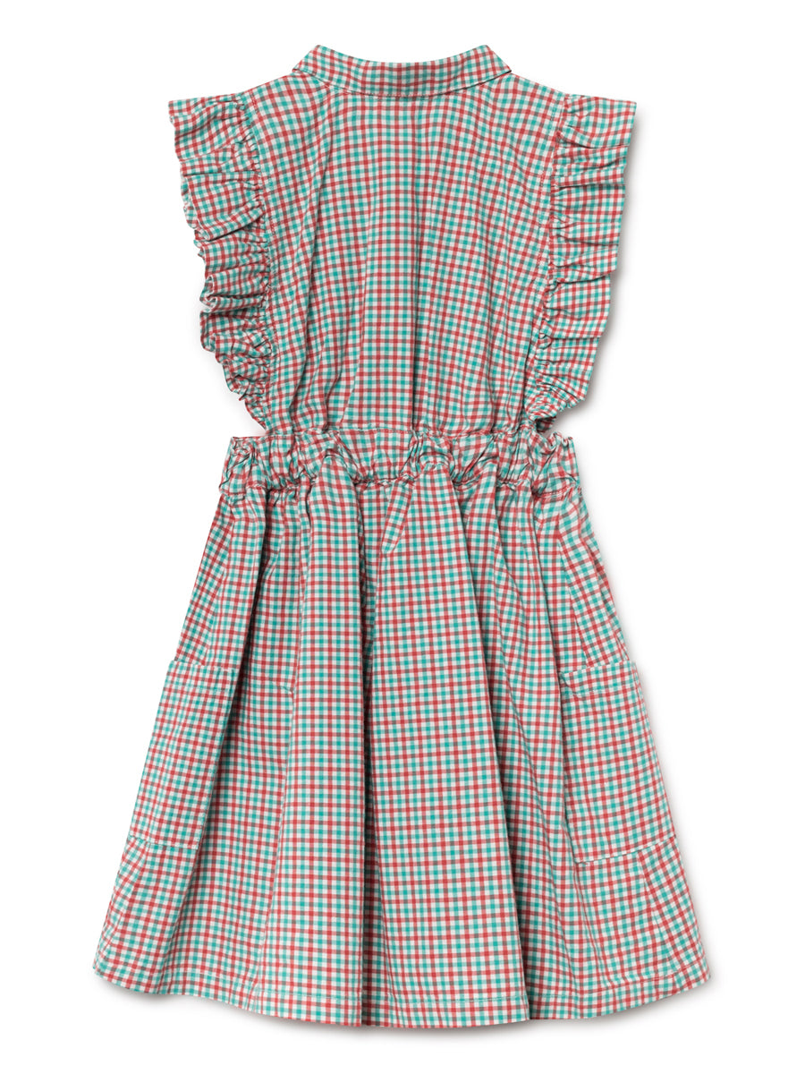 Bobo Choses Girl Vichy Ruffles Dress