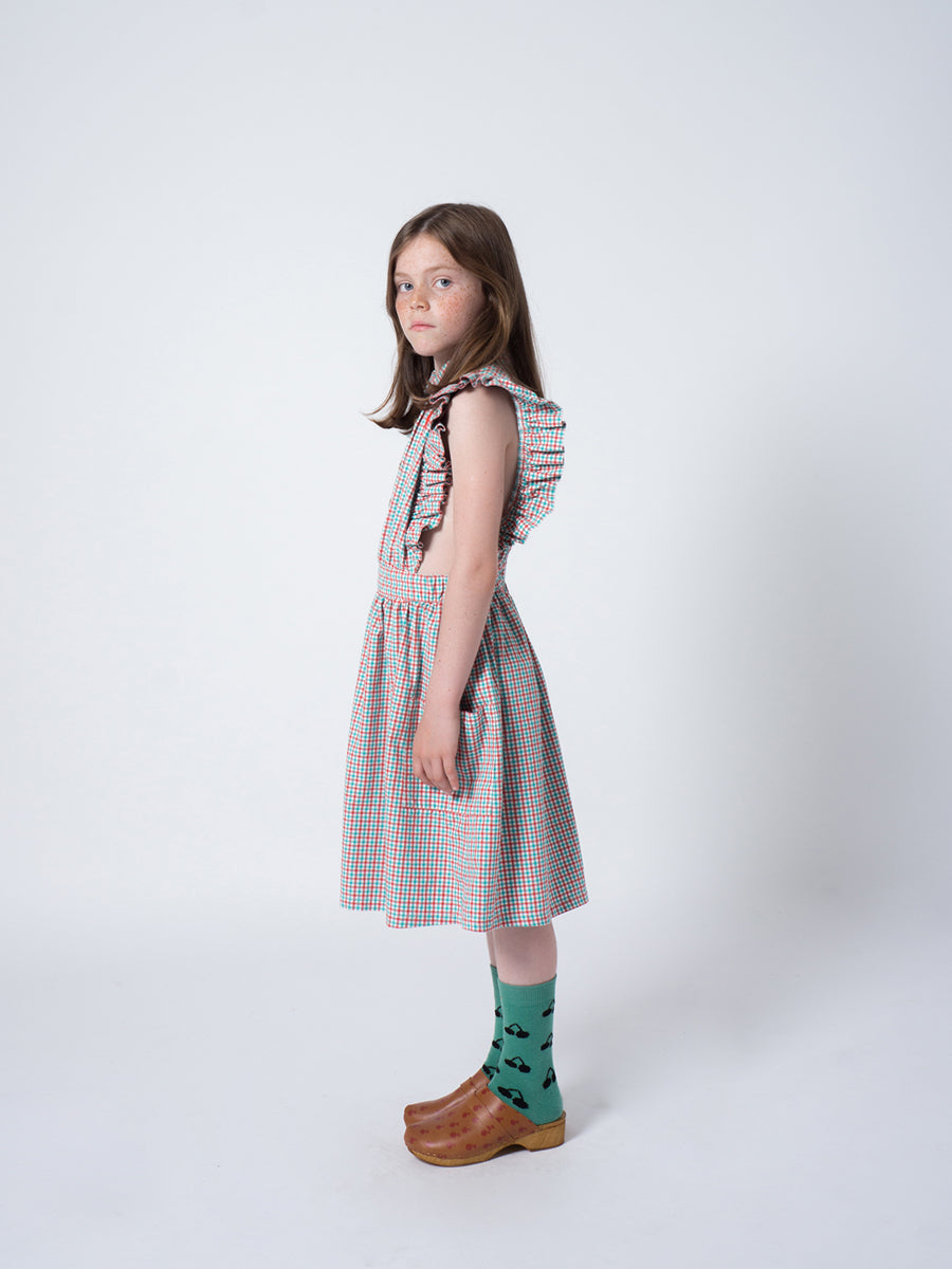 Bobo Choses Girl Vichy Ruffles Dress