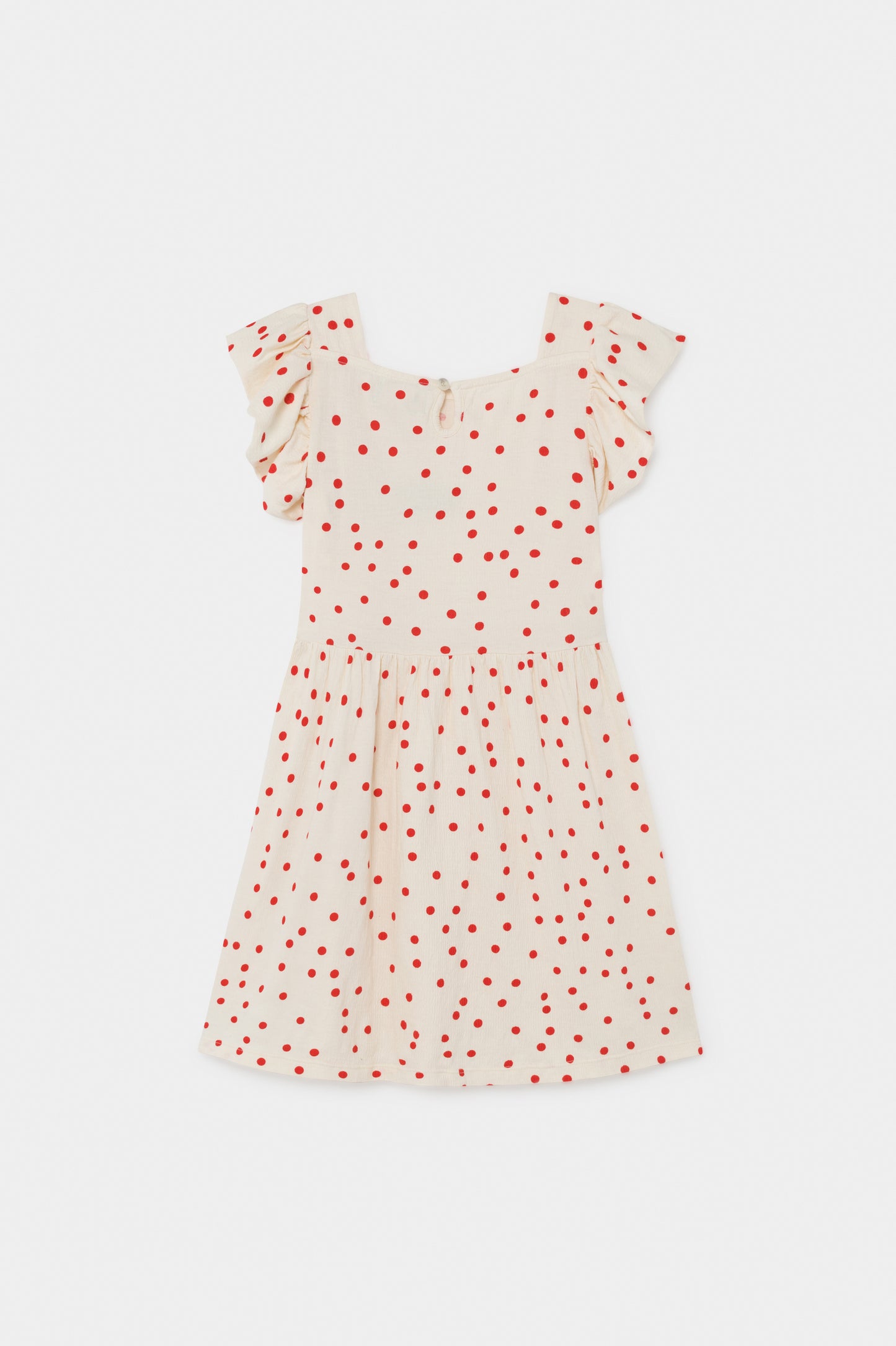 Dots Jersey Ruffle Dress