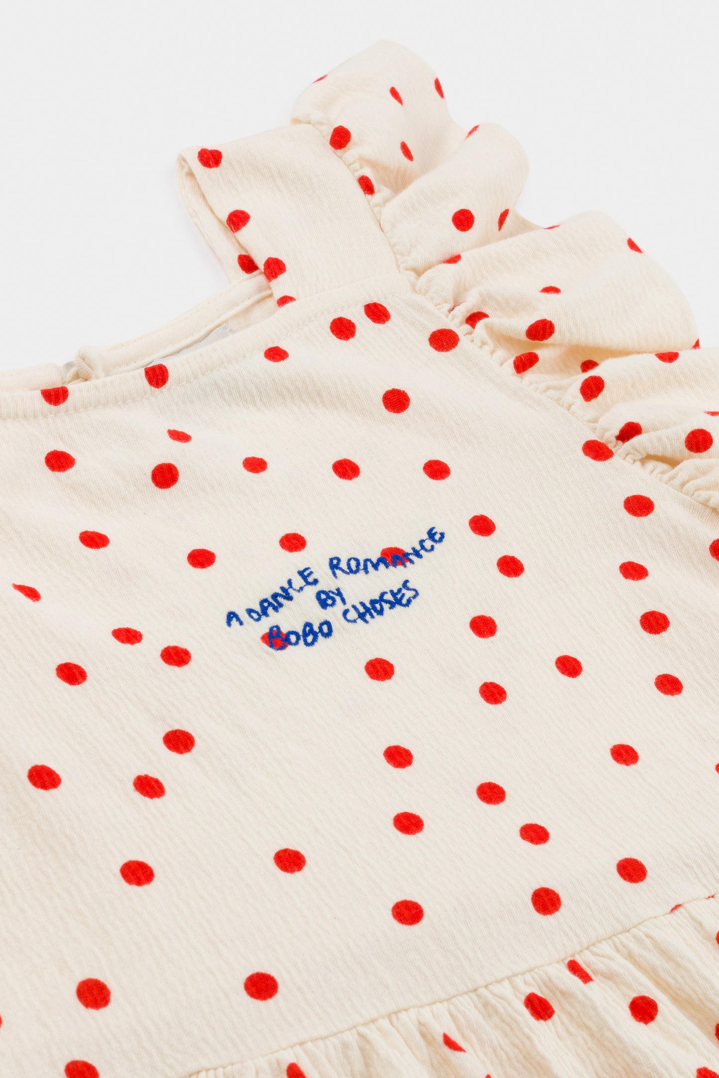 Dots Jersey Ruffle Dress