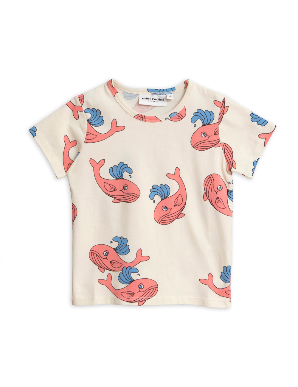 Whale Aop SS Tee Pink