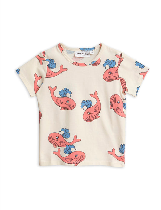 Whale Aop SS Tee Pink