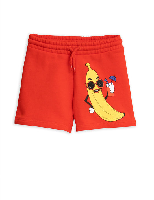 Mini Rodini Banana sp sweatshorts Red