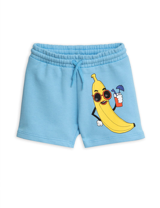 Mini Rodini Banana sp sweatshorts Light blue