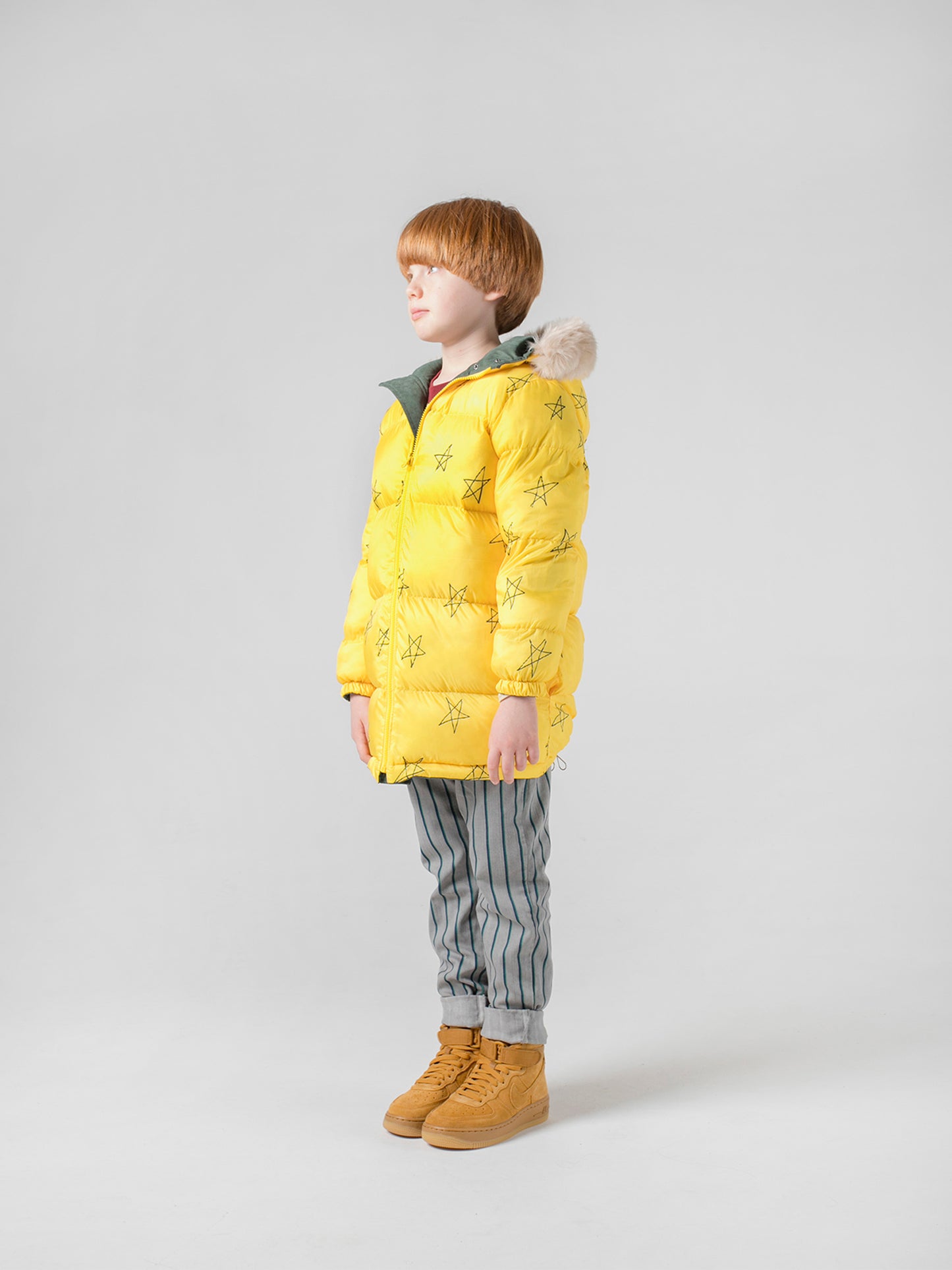 Reversible All Over Stars Hooded Anorak