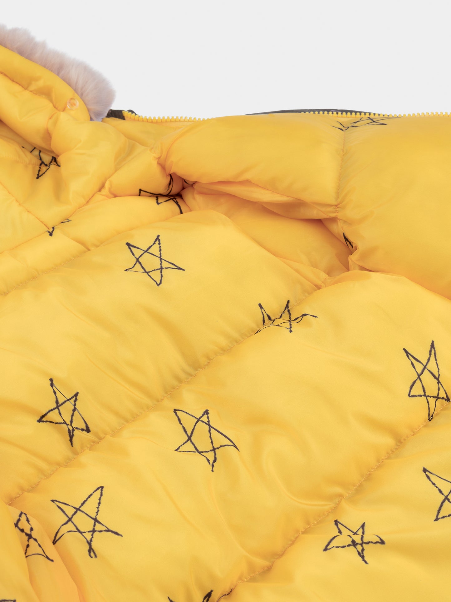 Reversible All Over Stars Hooded Anorak