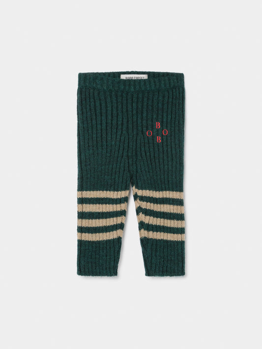 Bobo Knee Stripes Knitted Leggings