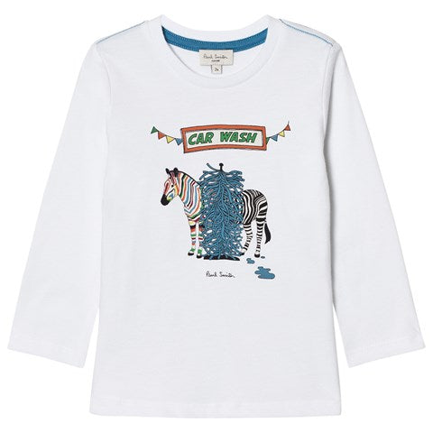 BOYS WHITE POLAR TEE-SHIRT