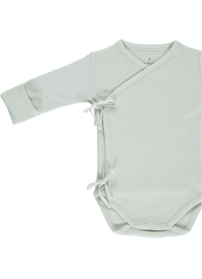 Bebe Wrap Onesie Feather Gray