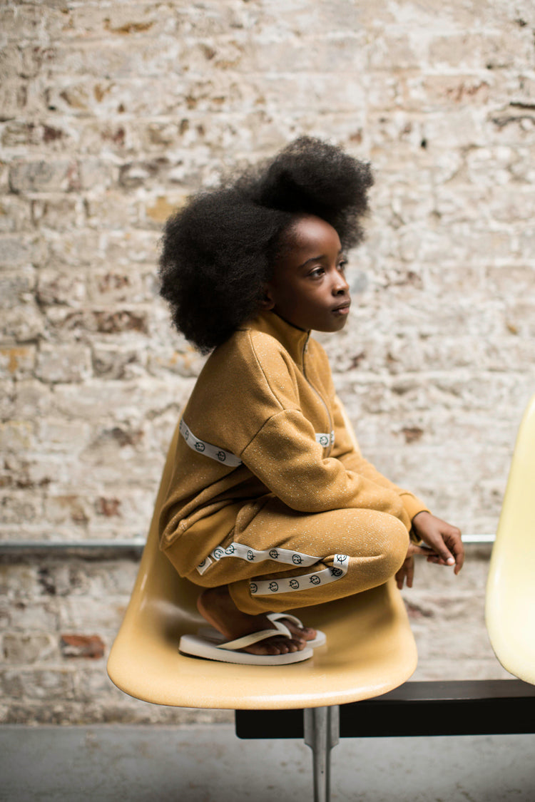 Modern Track Top Golden