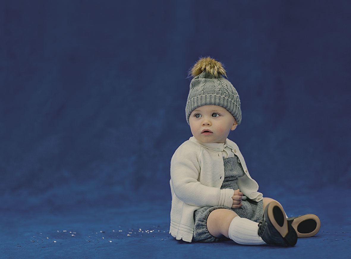 BABY GIRLS Pearl White CARDIGAN