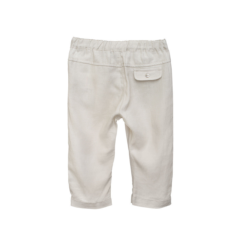 Boys Khaki Linen Pants