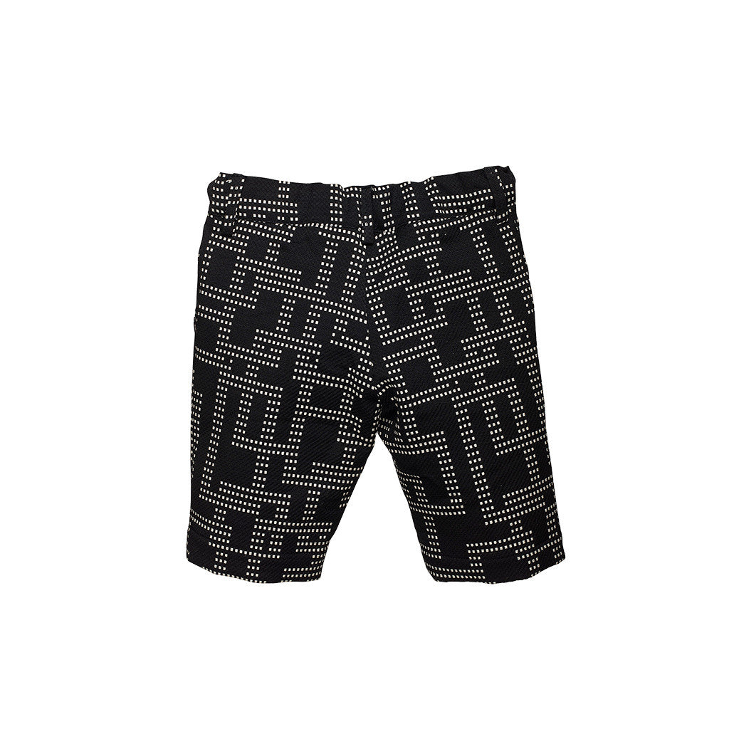 Black Jaquard Boys Shorts