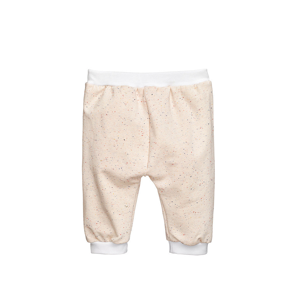 Cream Jersey Baby Girls Pants