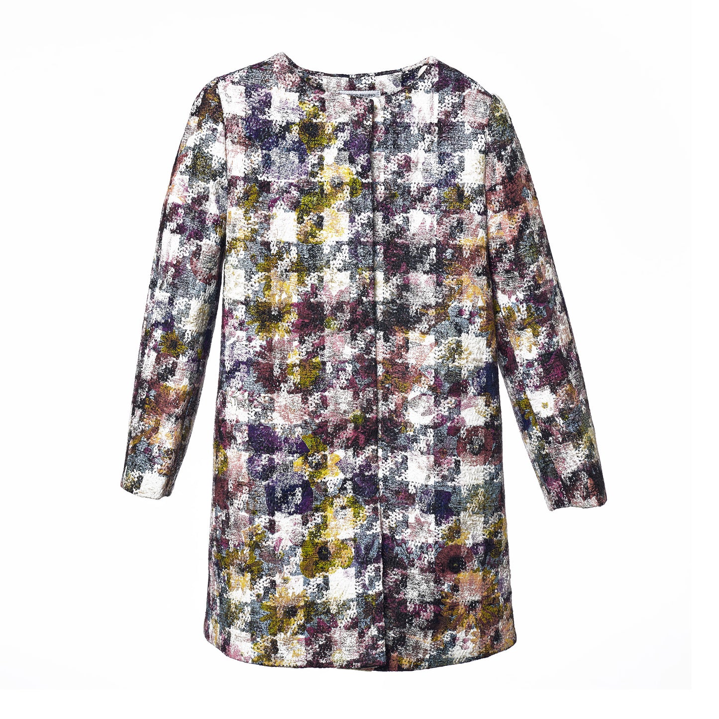 Girls MULTICOLOR houndstooth COAT