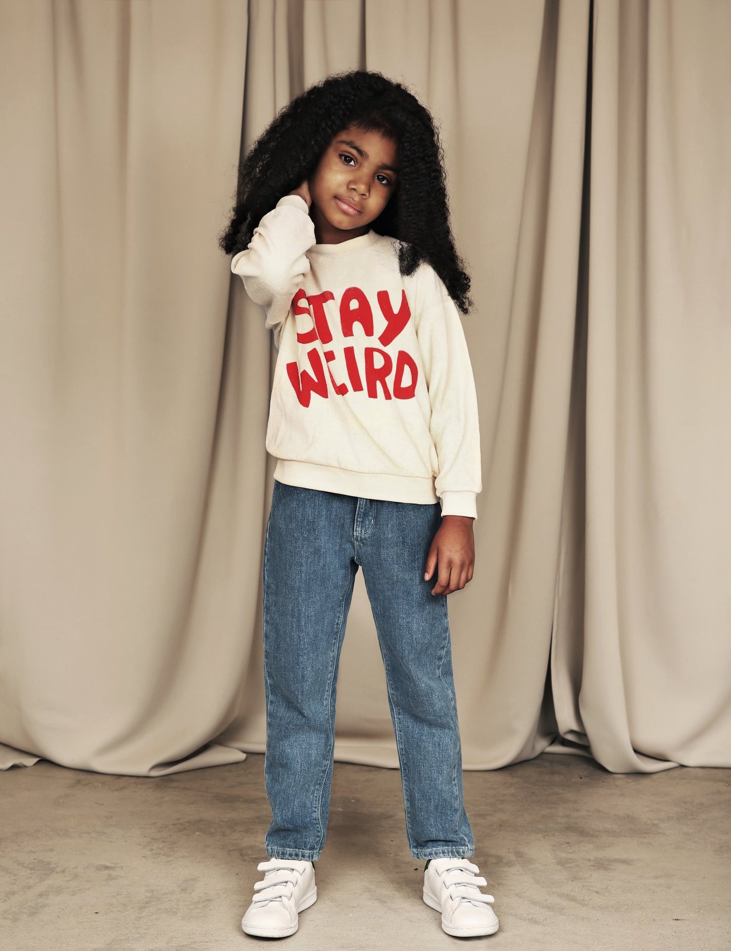 Stay Weird Sp Terry Sweatshirt Offwhite