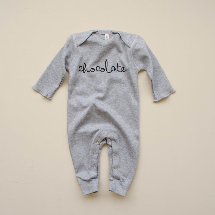 Grey Playsuit Chocolate