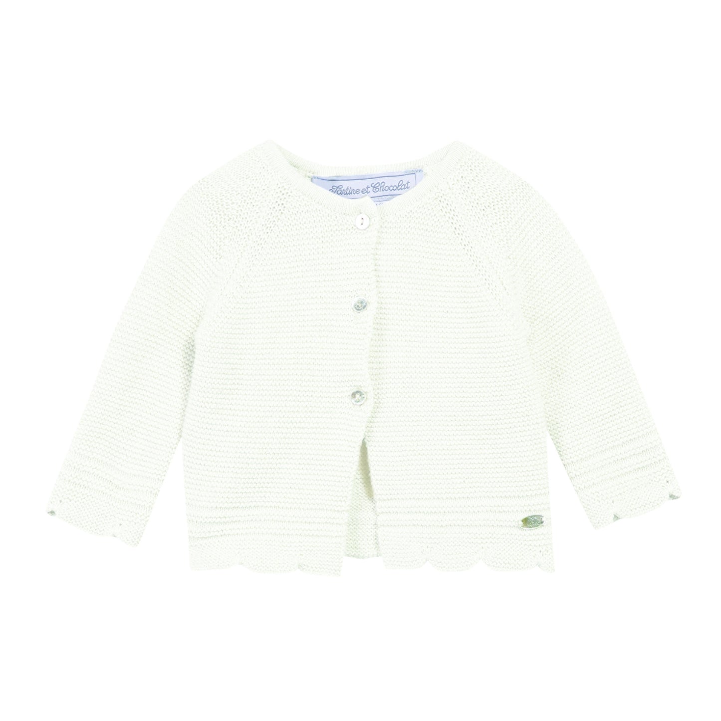 BABY GIRLS Pearl White CARDIGAN