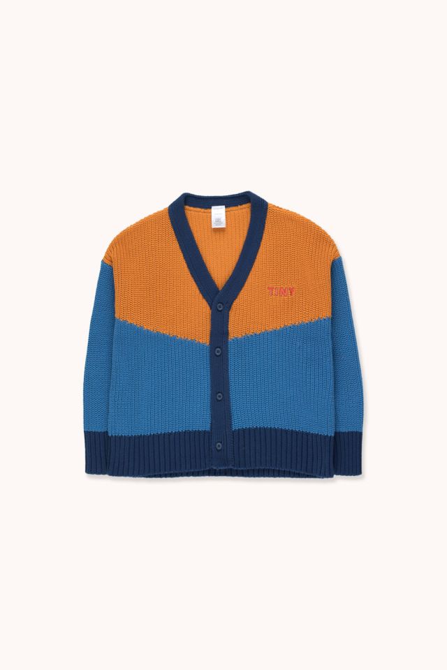 "TINY" COLOR BLOCK CARDIGAN