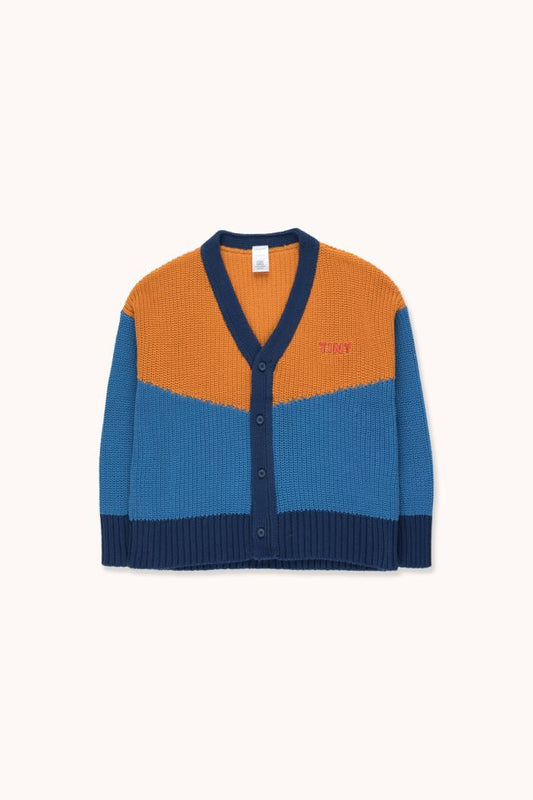 "TINY" COLOR BLOCK CARDIGAN