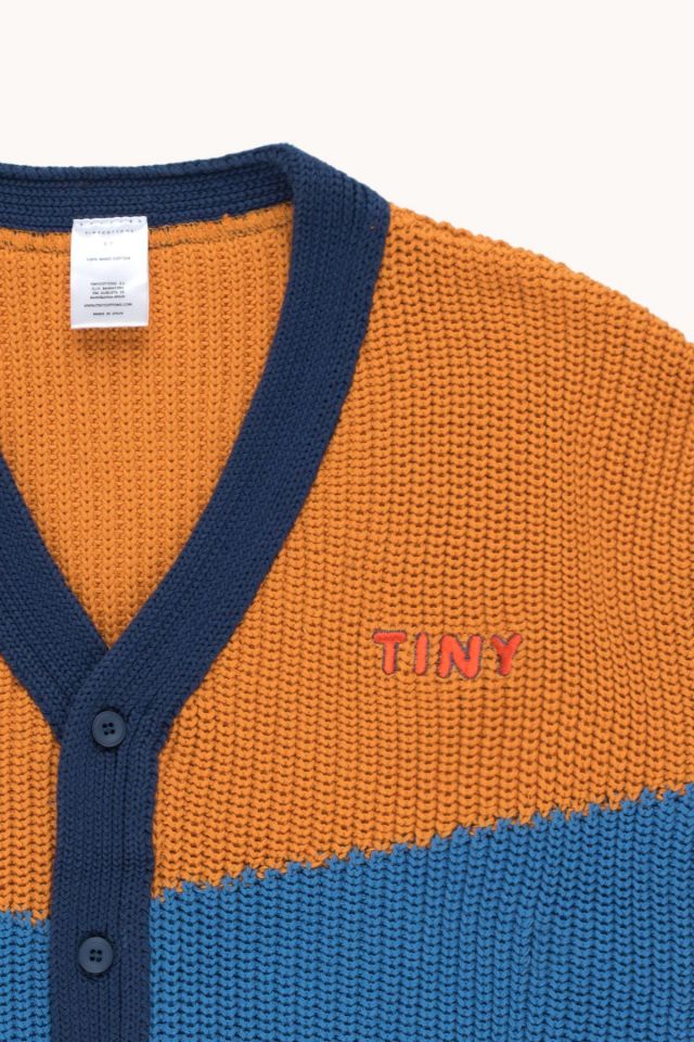 "TINY" COLOR BLOCK CARDIGAN