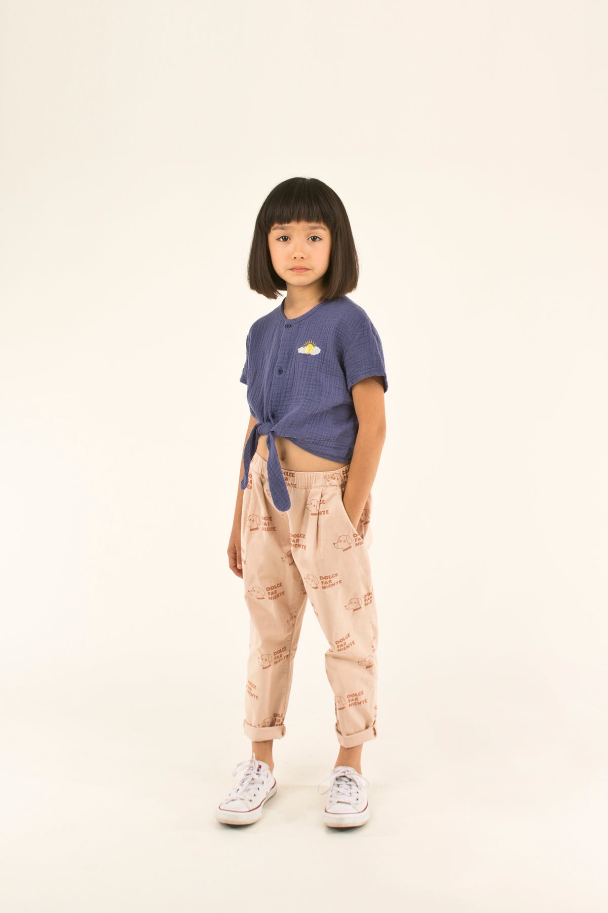 "DOGS" PLEATED PANT